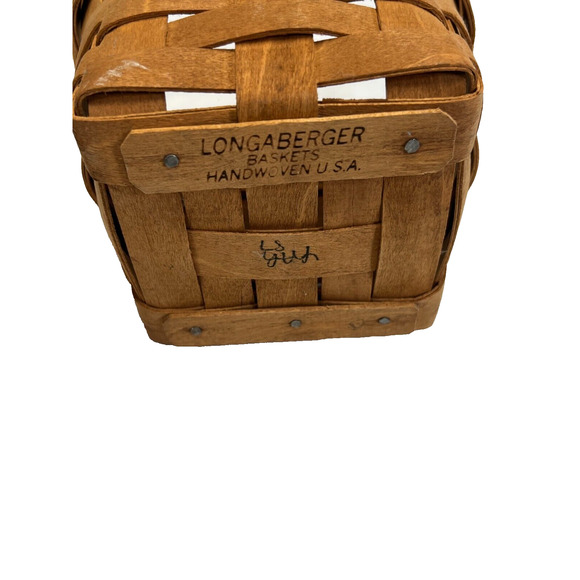 1987 Longaberger Forget Me Not Basket 5"RD x 4.5"H - Picture 3 of 3